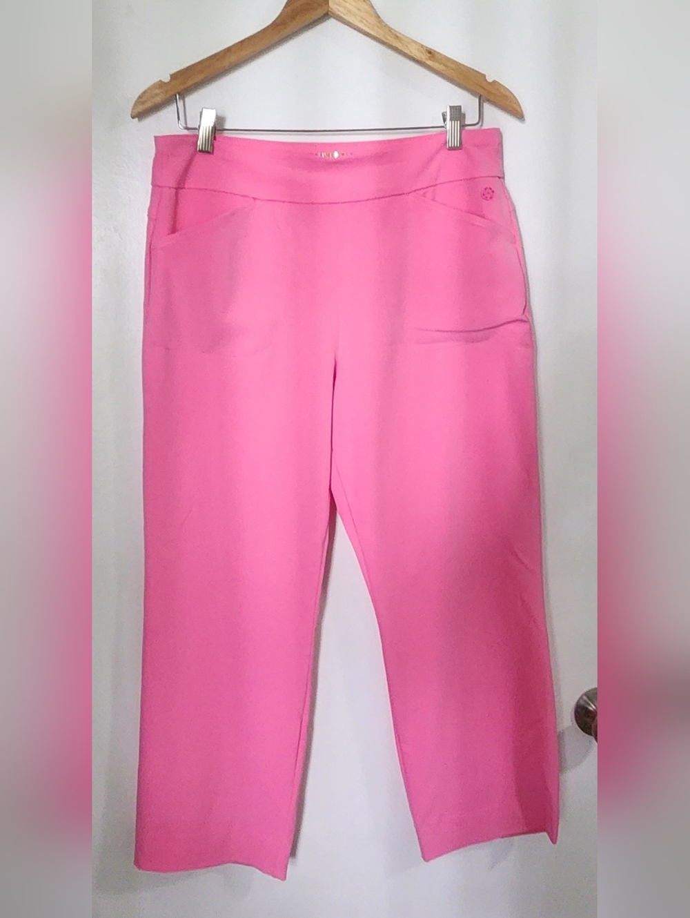 lilly pulitzer luxletic Pants Cropped Size 10 Pink Summer Resortwear